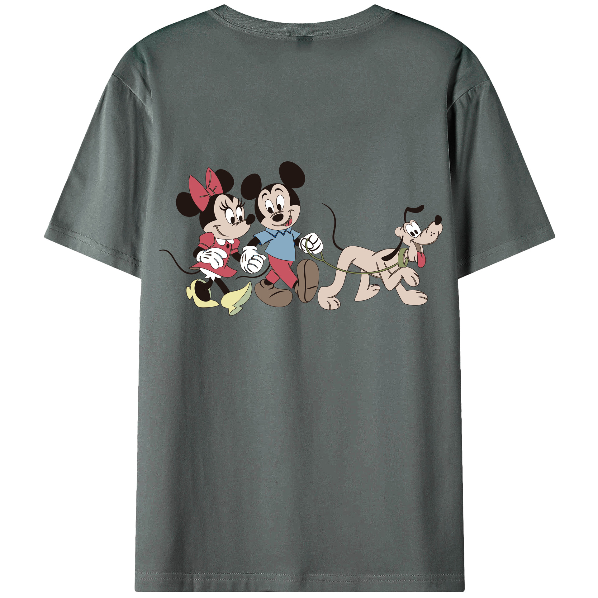 （画像用） ミッキーマウス Mickey Mouse 綿100％半袖Tシャツ（背面プリント）